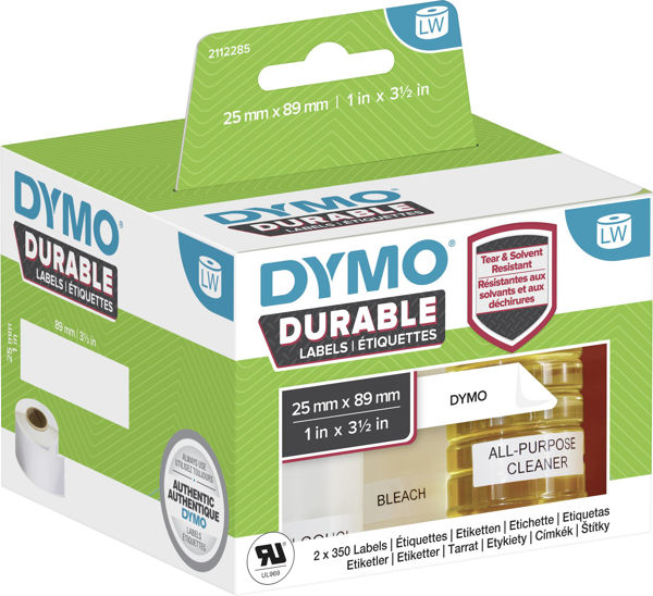Picture of Dymo Durable Labels 25mm X 89mm (700 per pack)